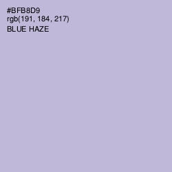 #BFB8D9 - Blue Haze Color Image